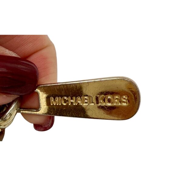 Michael Kors Jet Set Continental Wallet in Brown Pebbled Leather w/ Gold Hardwar - Picture 10 of 11